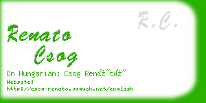 renato csog business card